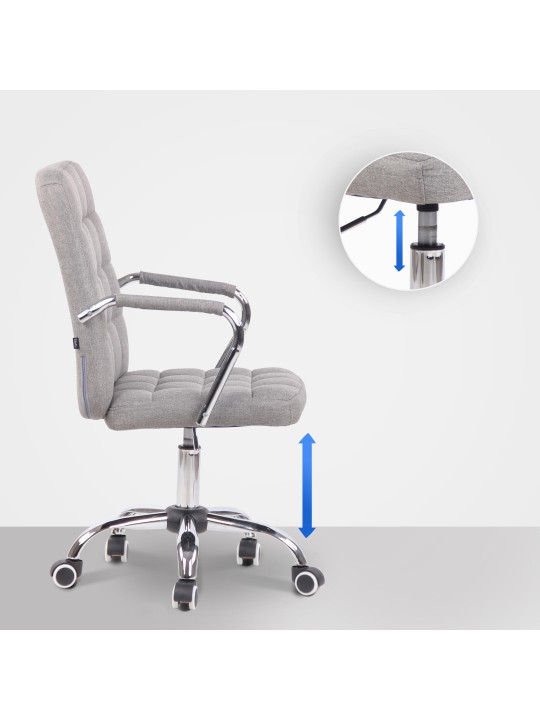 Cadeira de escritório tecido Terni, cinza