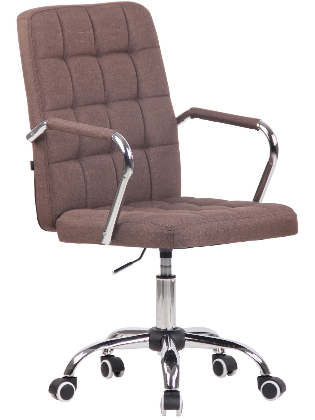 Cadeira de escritório tecido Terni, castanho