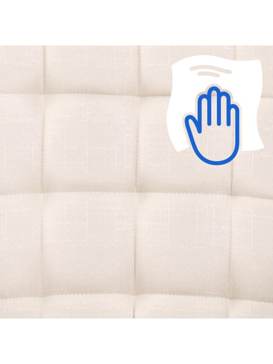 Cadeira de escritório tecido Terni, creme