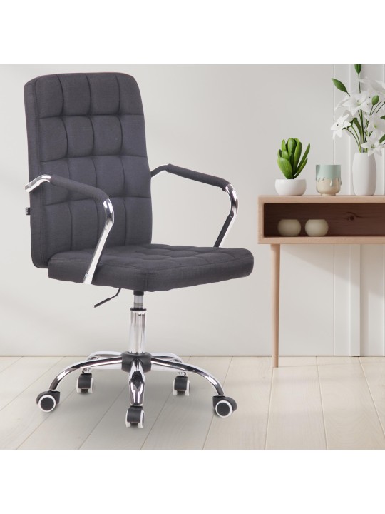 Cadeira de escritório tecido Terni, preto