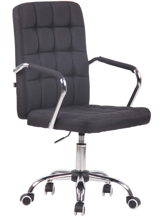 Cadeira de escritório tecido Terni, preto