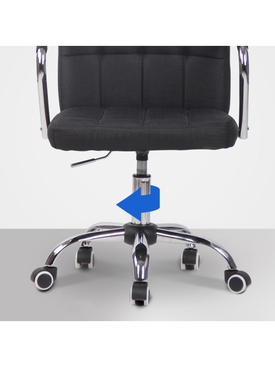 Cadeira de escritório tecido Terni, preto