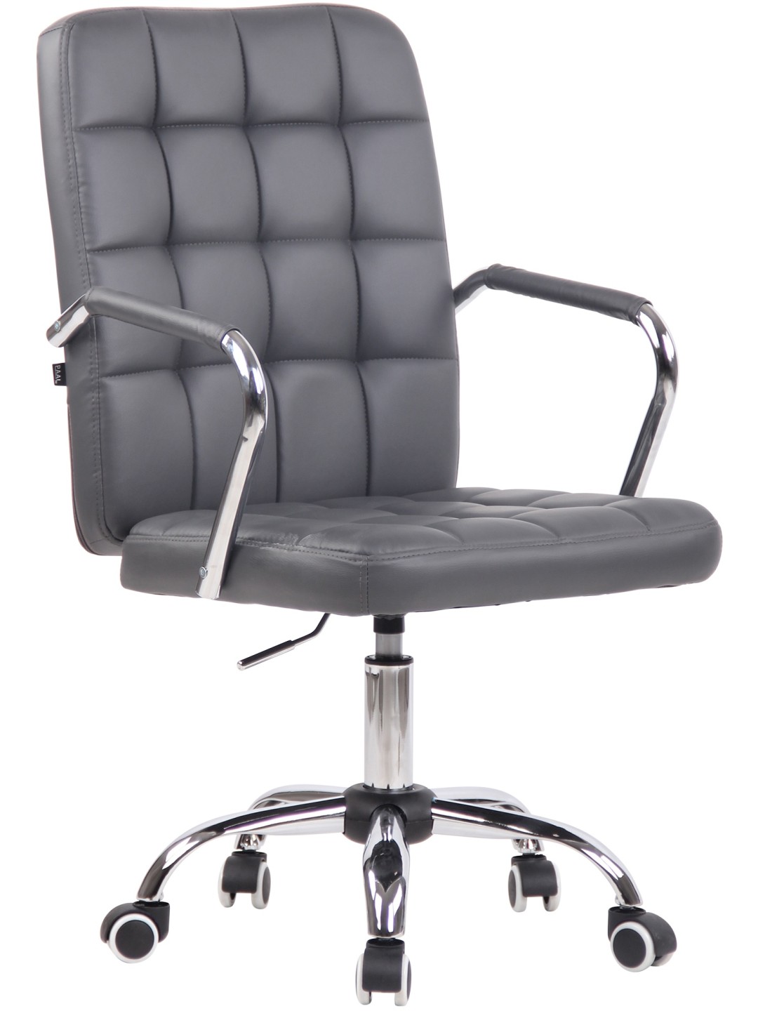 Cadeira de escritório Terni pele sintética, cinza