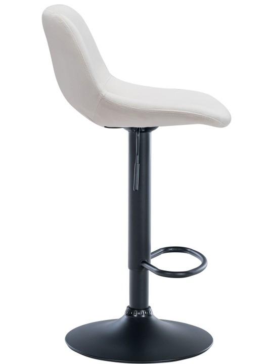 Conjunto de 2 bancos altos em veludo Camden, creme