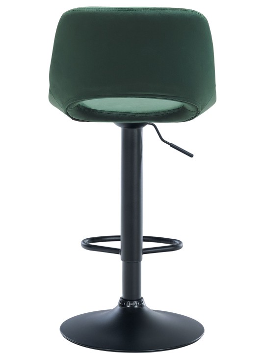 Conjunto de 2 bancos altos em veludo Camden, verde