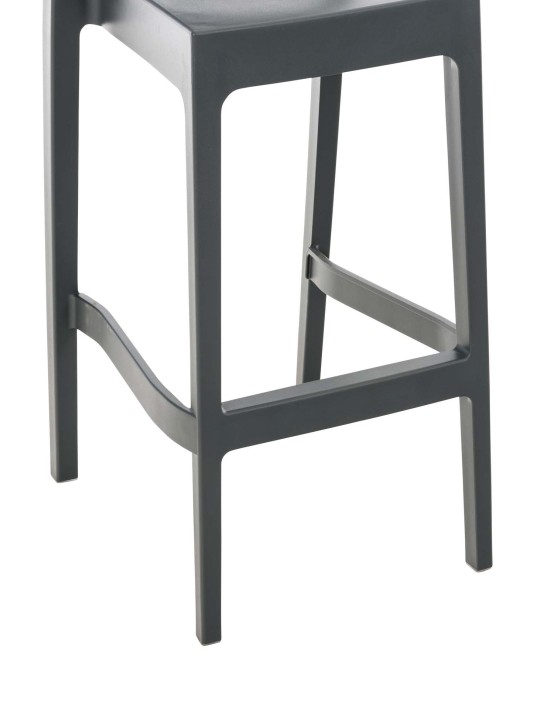 Conjunto de 4 bancos de bar Maya, cinza escuro