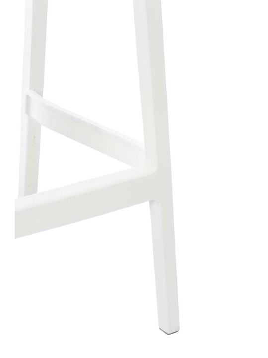 Conjunto de 4 bancos de bar Maya, branco Conjunto de 4 bancos de bar Maya, branco