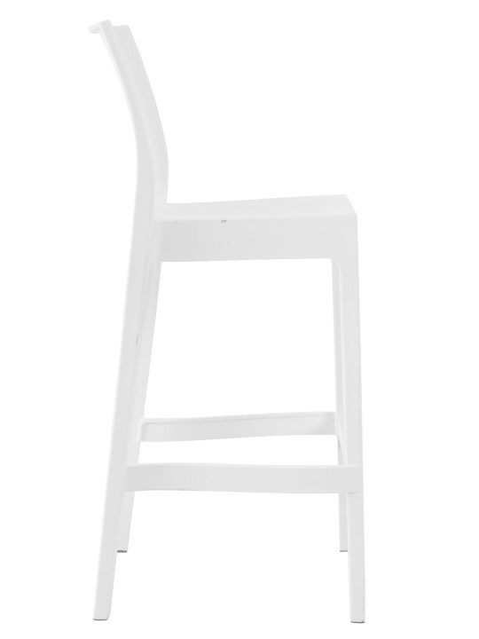 Conjunto de 4 bancos de bar Maya, branco Conjunto de 4 bancos de bar Maya, branco