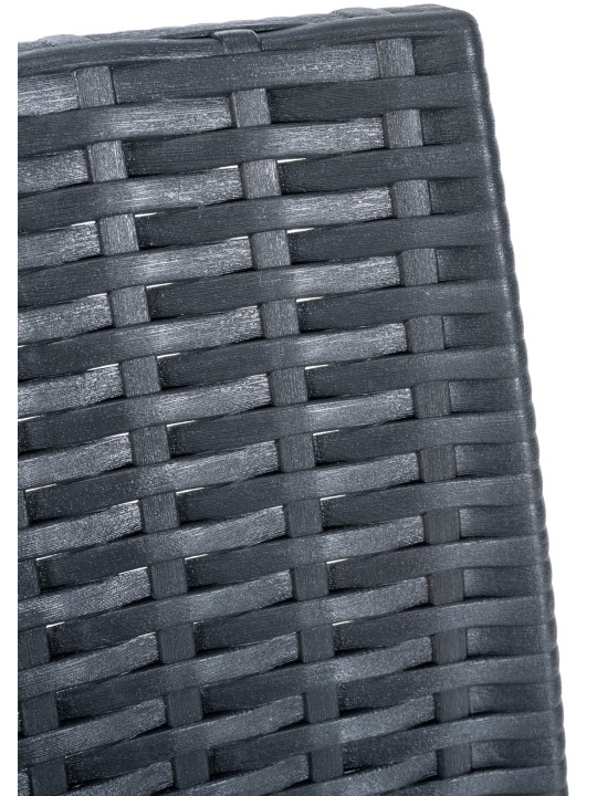 Conjunto de 4 bancos de bar Jamaica, cinza escuro