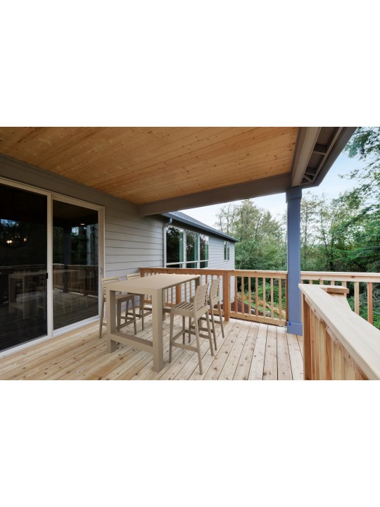 Conjunto de 4 bancos de bar Ares, cor de lama