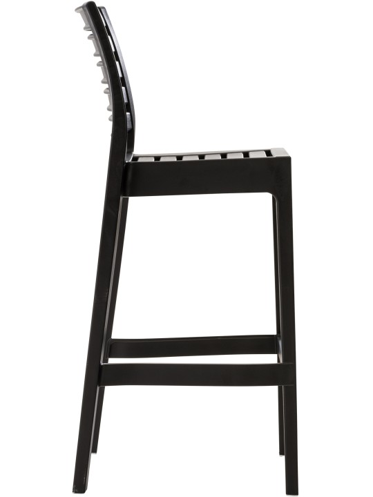 Conjunto de 4 bancos de bar Ares, preto