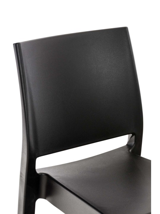 Conjunto de 4 bancos de bar Maya, preto