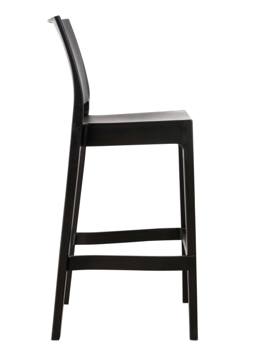 Conjunto de 4 bancos de bar Maya, preto