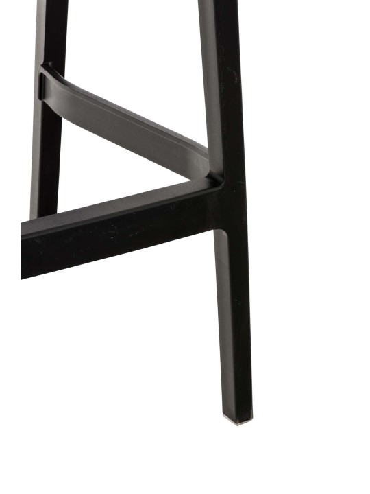 Conjunto de 4 bancos de bar Maya, preto