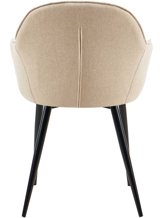 Conjunto de 2 cadeiras de jantar tecido Boise, taupe