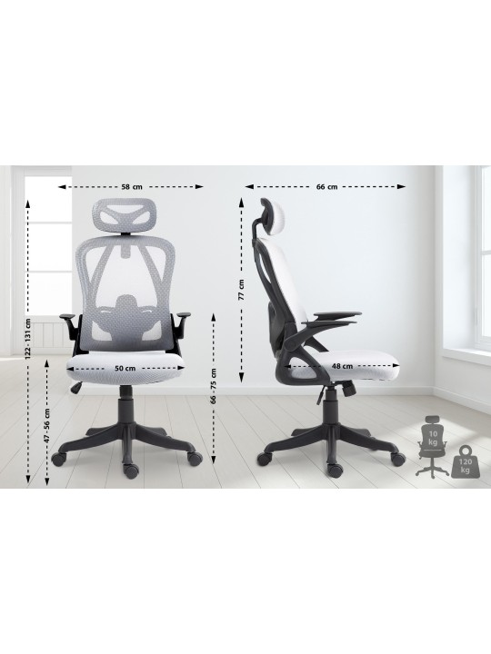 Cadeira de escritório Taos, cinza