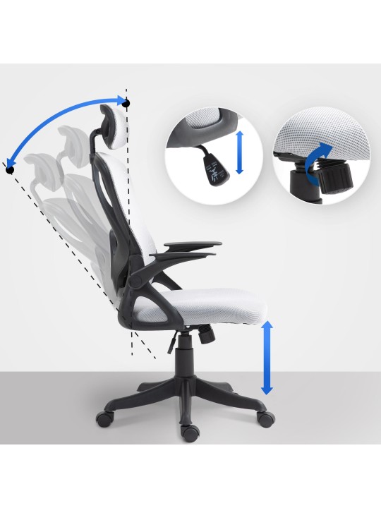 Cadeira de escritório Taos, cinza