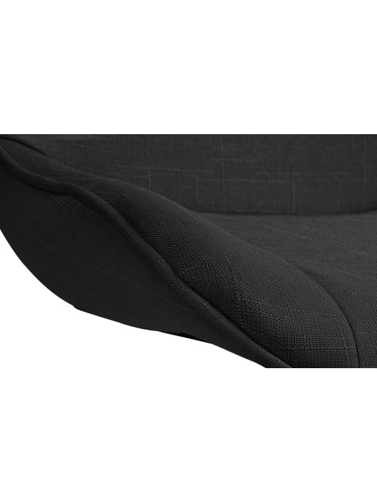 Conjunto de 2 bancos altos em tecido Vonore cromado, preto