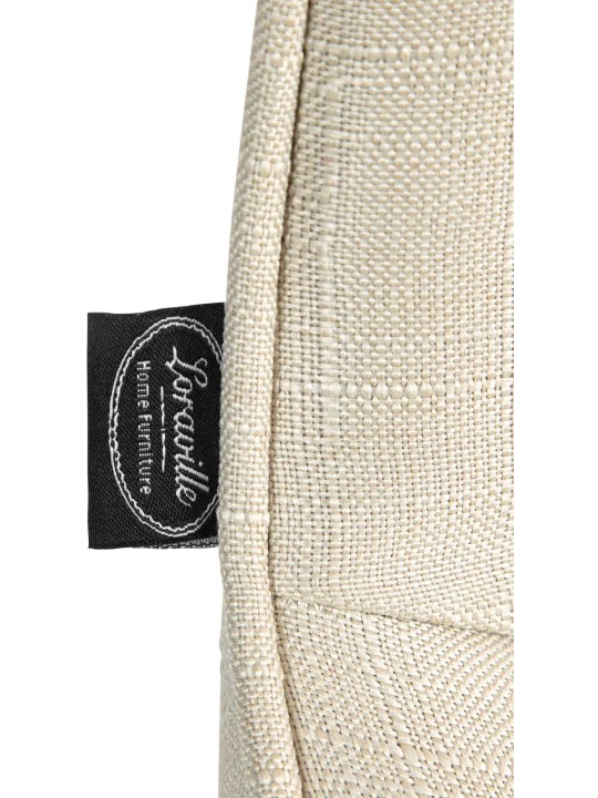 Conjunto de 2 bancos altos em tecido Vonore, creme