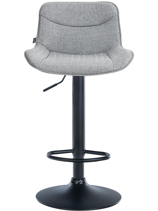 Conjunto de 2 bancos altos em tecido Vonore, cinza