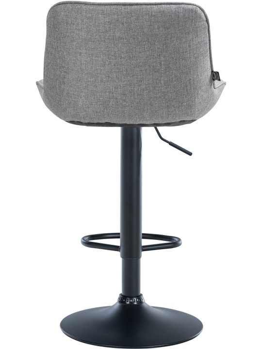 Conjunto de 2 bancos altos em tecido Vonore, cinza