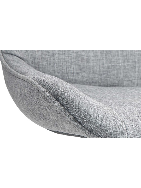 Conjunto de 2 bancos altos em tecido Vonore, cinza