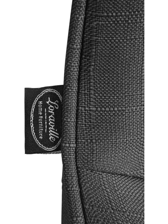 Conjunto de 2 bancos altos em tecido Vonore, cinza escuro Conjunto de 2 bancos altos em tecido Vonore, cinza escuro