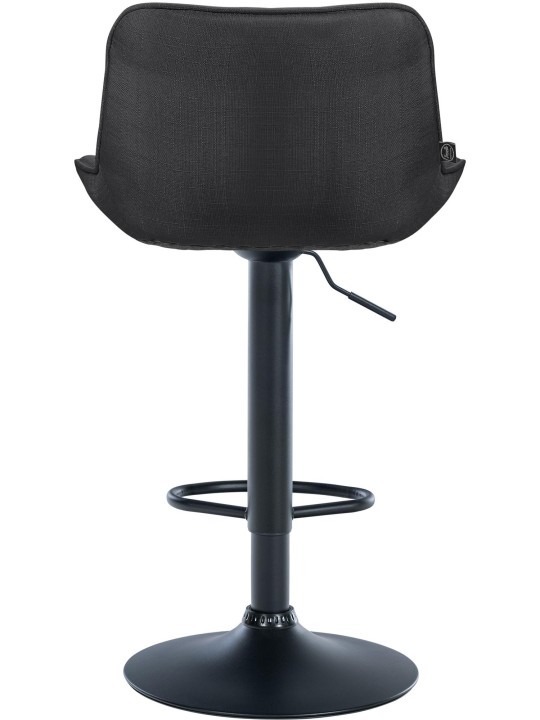 Conjunto de 2 bancos altos em tecido Vonore, cinza escuro Conjunto de 2 bancos altos em tecido Vonore, cinza escuro