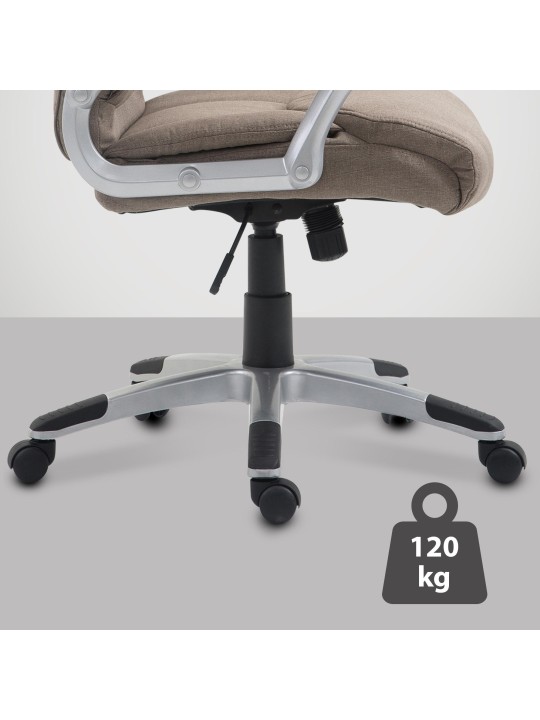 Cadeira de escritório Texas V2 em tecido, taupe