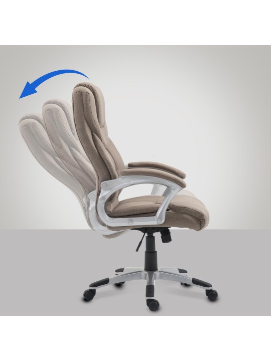 Cadeira de escritório Texas V2 em tecido, taupe