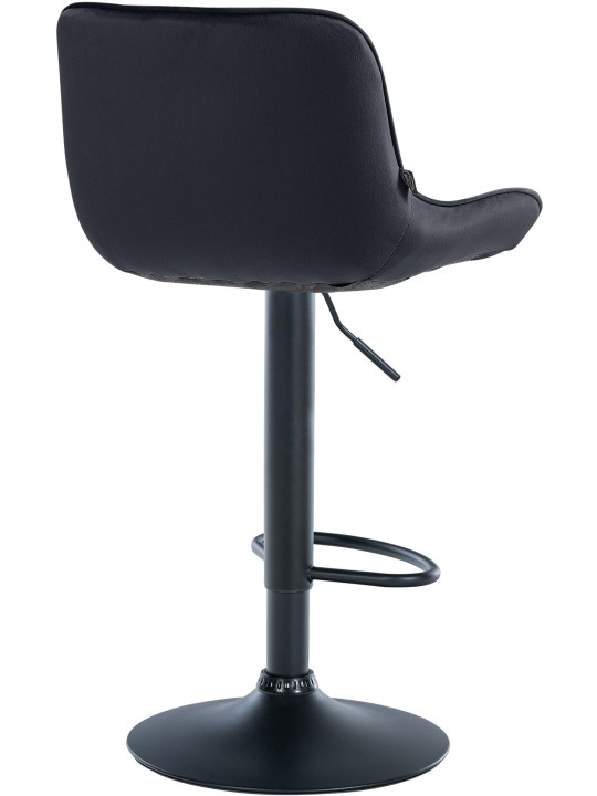 Conjunto de 2 bancos altos de veludo Vonore, preto Conjunto de 2 bancos altos de veludo Vonore, preto