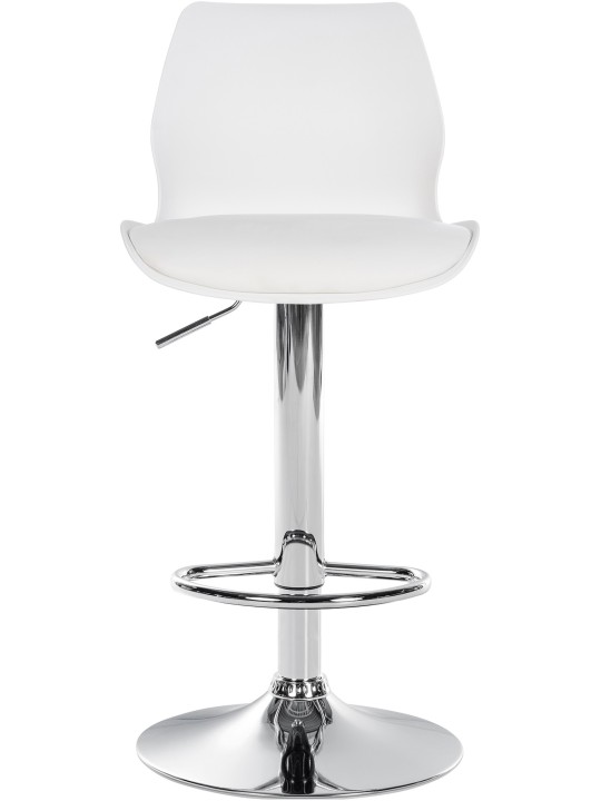 Conjunto de 2 bancos altos Gilbert plástico, branco Conjunto de 2 bancos altos Gilbert plástico, branco