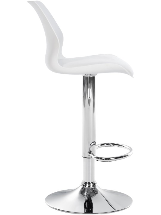 Conjunto de 2 bancos altos Gilbert plástico, branco Conjunto de 2 bancos altos Gilbert plástico, branco