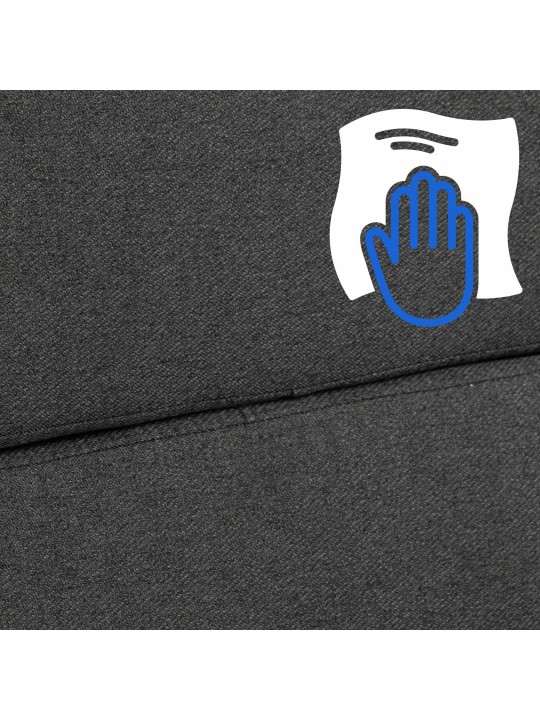 Cadeira de escritório em tecido Cleveland, cinza escuro Cadeira de escritório em tecido Cleveland, cinza escuro