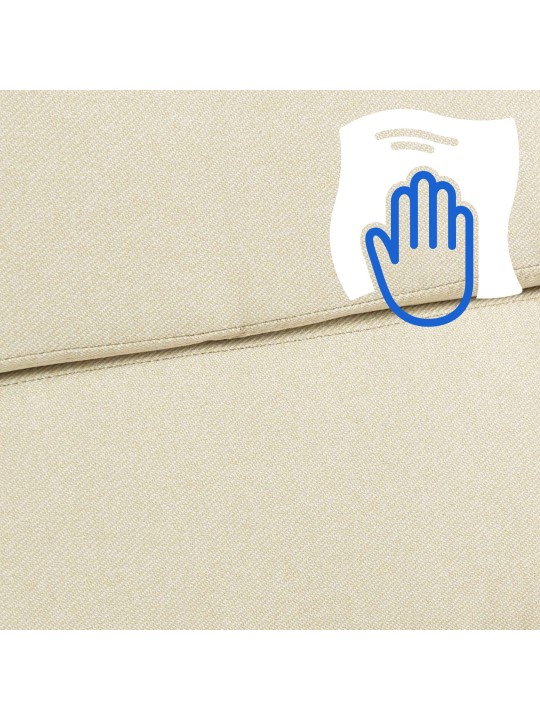 Cadeira de escritório em tecido Cleveland, creme