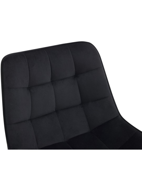 Conjunto de 2 bancos altos em veludo Dartford, preto