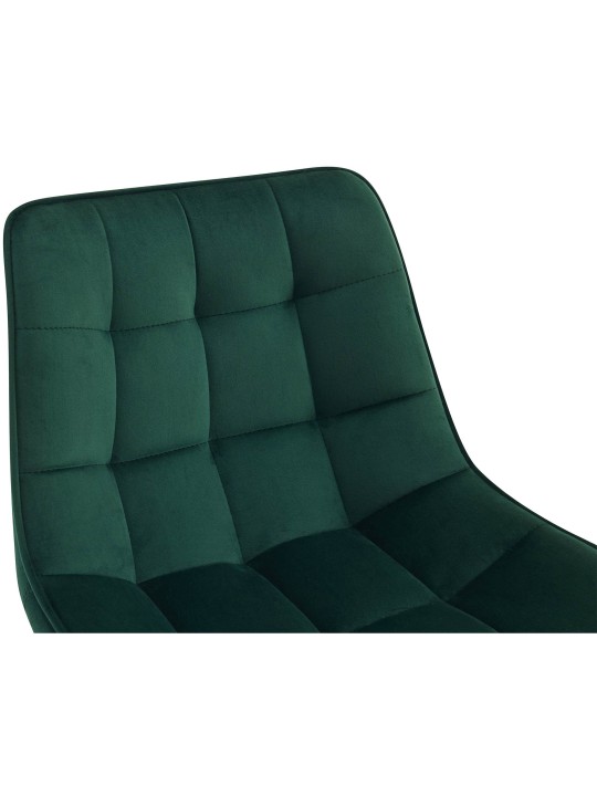 Conjunto de 2 bancos altos em veludo Dartford, verde