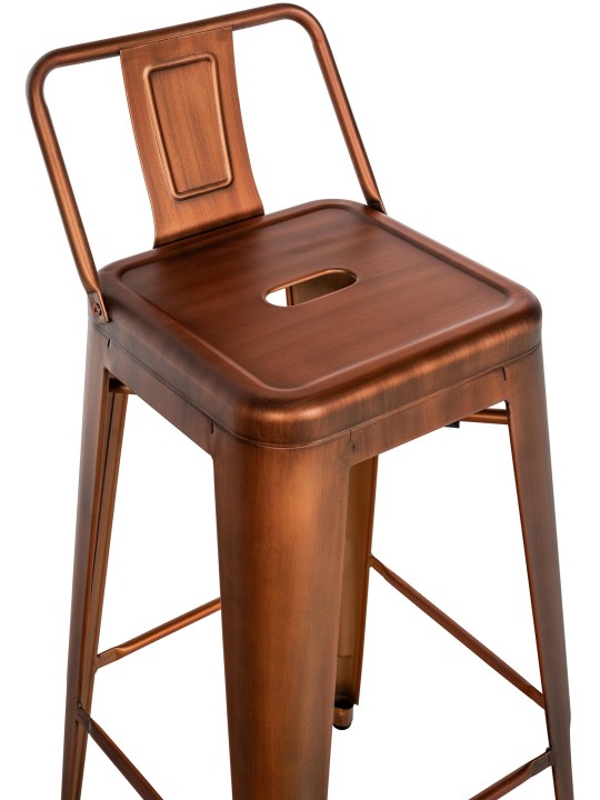 Conjunto de 2 bancos altos Mason, cobre