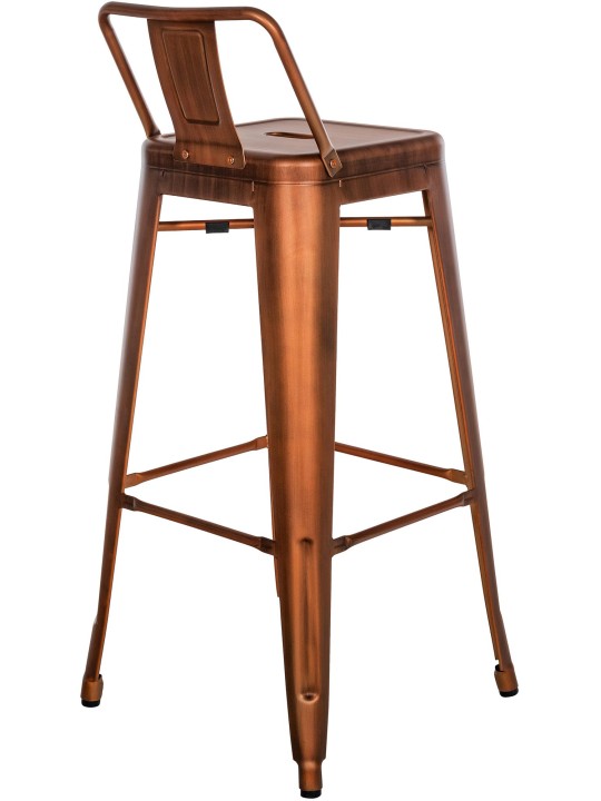 Conjunto de 4 bancos de bar Mason, cobre Conjunto de 4 bancos de bar Mason, cobre