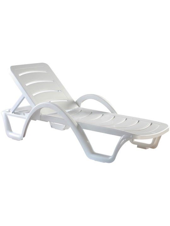 Conjunto de 10 espreguiçadeiras Havana, branco