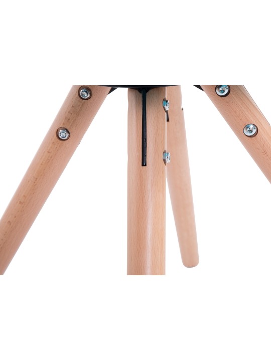 Cadeira redonda para visitantes Laval Natura, creme