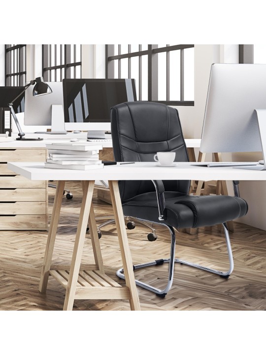 Cadeira para visitantes Átila, preto