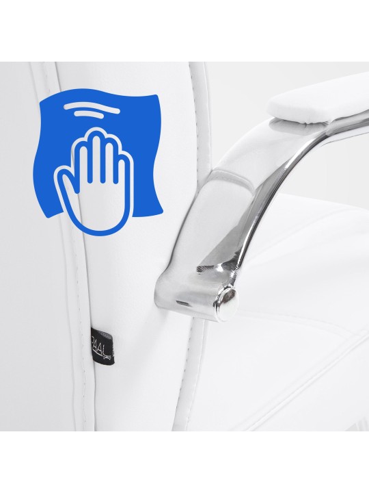 Cadeira para visitantes Átila, branco