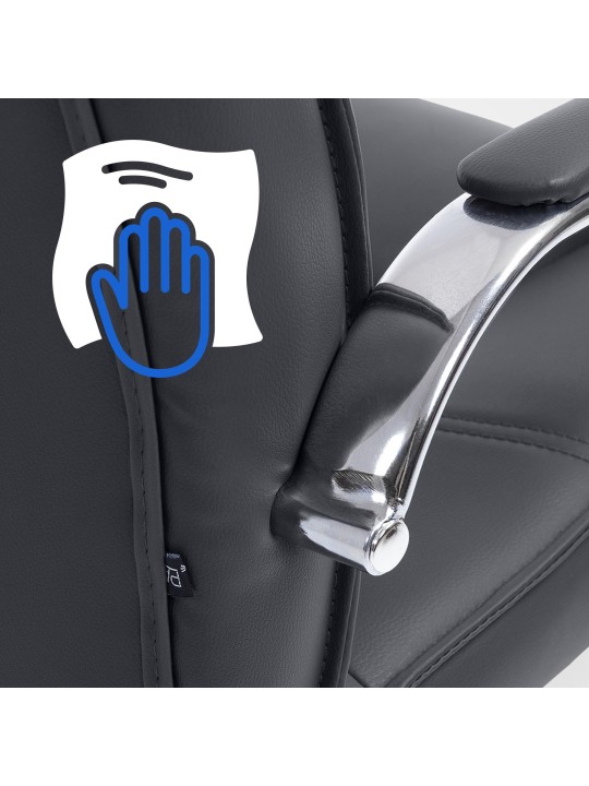 Conjunto de 2 cadeiras Átila, preto Conjunto de 2 cadeiras Átila, preto