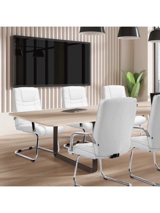 Conjunto de 2 cadeiras Átila, branco Conjunto de 2 cadeiras Átila, branco