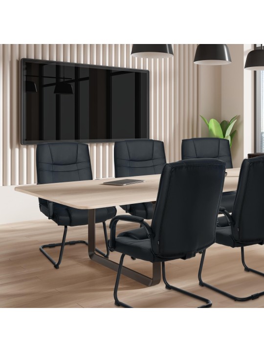 Conjunto de 2 cadeiras Átila, preto/preto