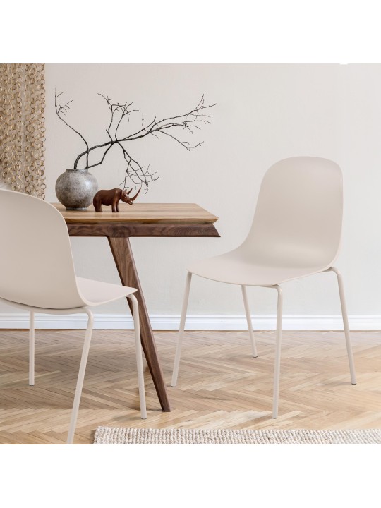 Cadeira Hardin, cinza claro