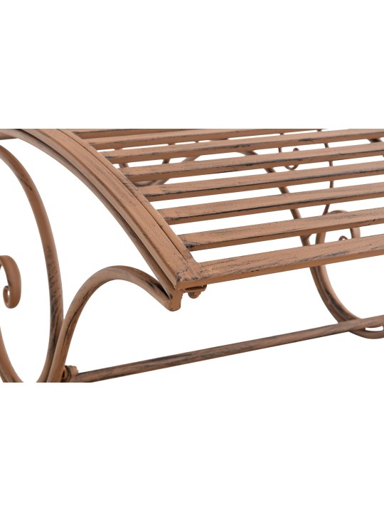 Espreguiçadeira de jardim Amiens, castanho antigo