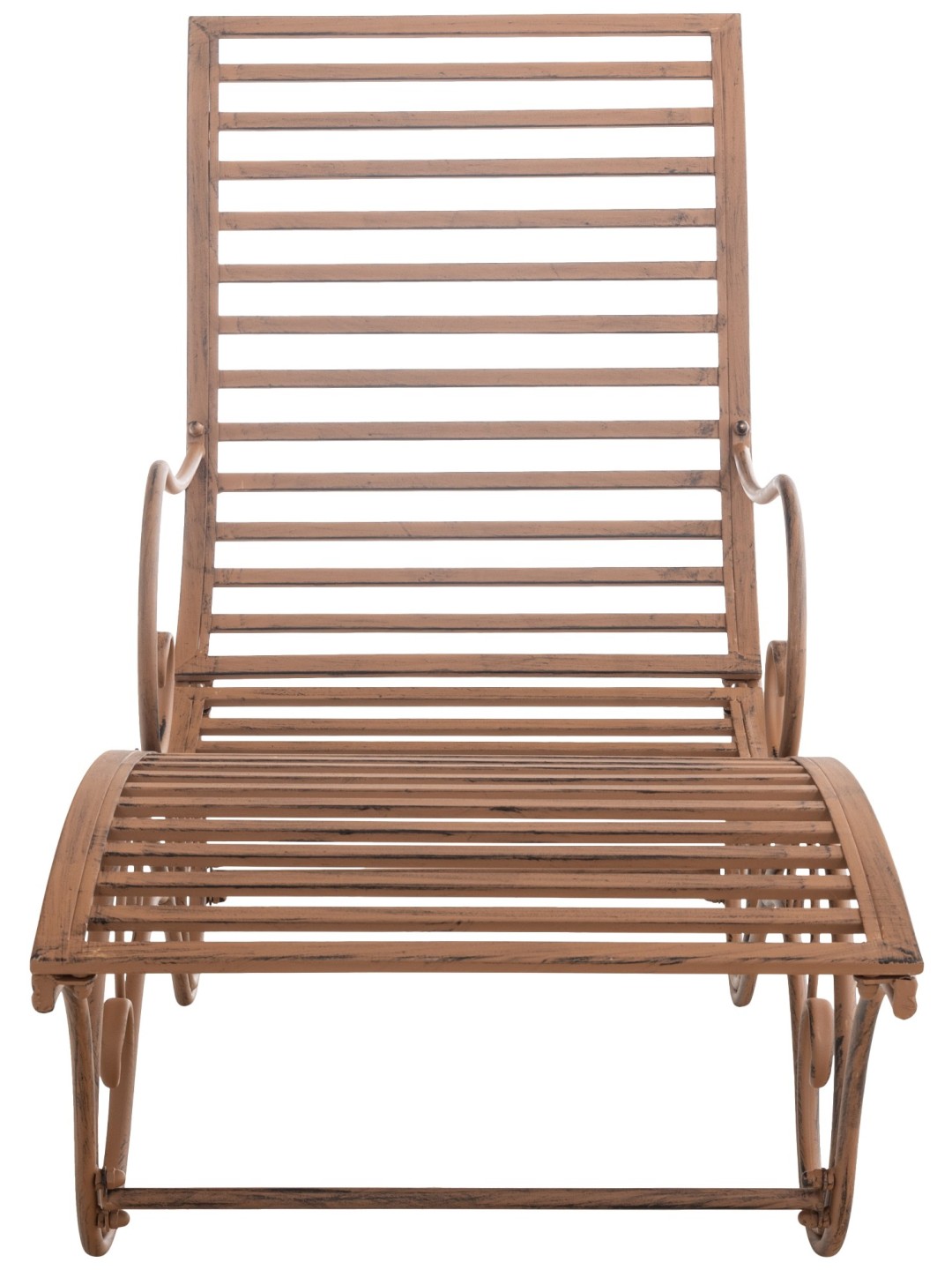 Espreguiçadeira de jardim Amiens, castanho antigo