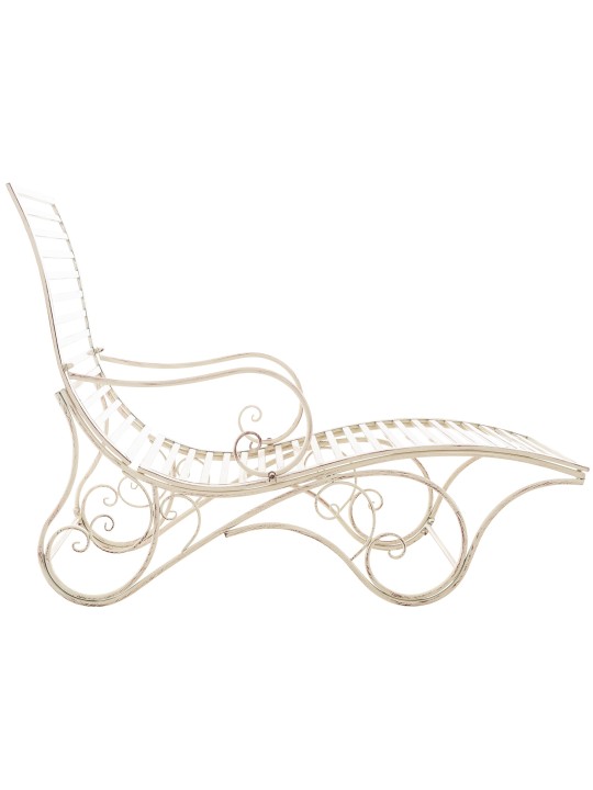 Espreguiçadeira de jardim Amiens, creme antigo